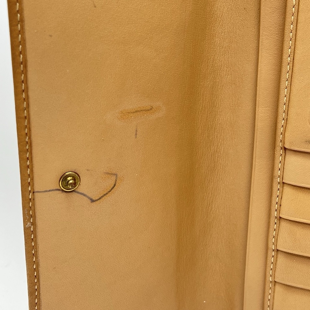 Coach Signature Logo Embossed Leather Tri Fold Stitched Wallet License Window - Picture 13 of 16